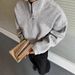 Men's & Women's Lightweight Half-Zip Pullover Sweatshirt With Stand Collar, Casual & Commuter Wear, Breathable Cotton Blend, Relaxed Fit, Spring_viptrois.com