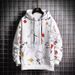 New Cartoon Animation Printing Middle School Students Men's Clothing Korean Version Pullover Hooded Sweater Jacket Spring And Autumn Sweater Men_viptrois.com