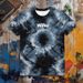 Men's Clothing Tie Dye Style Short Sleeved Spiral Cotton Full Print Direct Injection T Shirt Casual T Shirt_viptrois.com