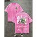 Men's Clothing Plus Size Men's Pure Cotton Graphic T-Shirt Style Palm Tree Design Casual Top For Men For Formal & Casual For Men_viptrois.com
