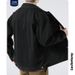 LKTM Men's Black Denim Jacket Vintage Washed Oversized Workwear Style Versatile Layering Unisex Streetwear Coat_viptrois.com