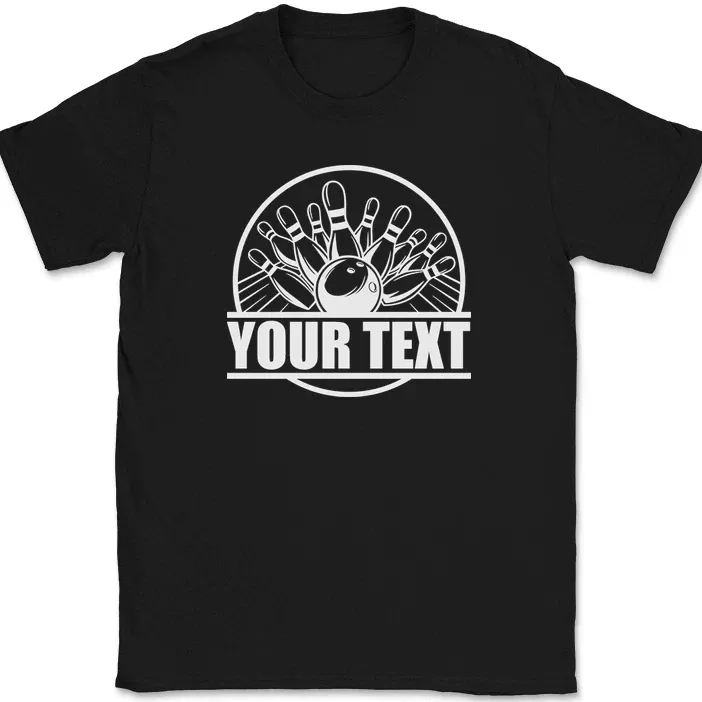 Bowling Your Name Custom Personalized T-Shirt Mens Womens Tees Top Funny Team Group Tee_viptrois.com