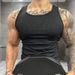 Men's Clothing Men's Solid Color Quick Drying Ribbed Sleeveless Vest Breathable Training Top Sweat Wicking Sports Vest For Summer_viptrois.com