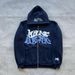 Men's Clothing Autumn New Style Sweatshirt Personality Street Style Foam Letter Print Cardigan Sweatshirt Jacket_viptrois.com