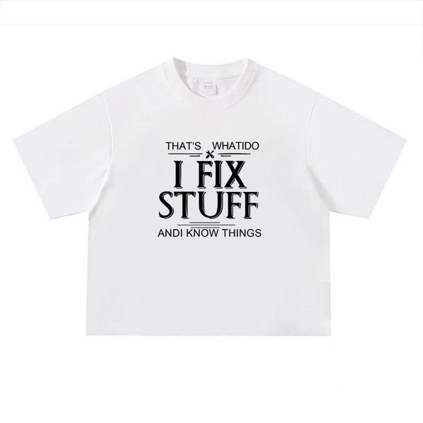 Cross-border Fitness Short-sleeved Men's Square T-shirt 240g Bottoming Shirt Boxy Fit Short Loose Blockbuster_viptrois.com