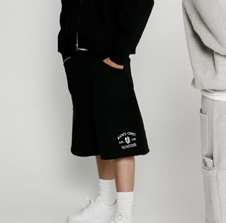 Men's Clothing Men's Fashion Brand Y2K Knitted Silhouette 5 Point Pants Multi Pocket Knitted Overalls_viptrois.com