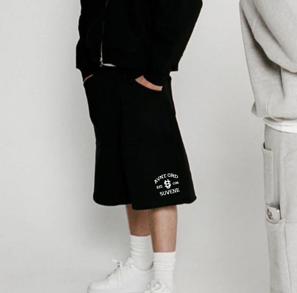 Men's Clothing Men's Fashion Brand Y2K Knitted Silhouette 5 Point Pants Multi Pocket Knitted Overalls_viptrois.com
