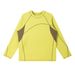 Reversible Color-Block Thermal Long Sleeve Tee - Unisex Brushed Fleece Loungewear (5 Colors, S-2xl) Chameleon Colors_viptrois.com