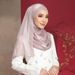 Muslim headscarf Solid Color Gauze Scarf Natural Wrinkle Smooth Long Scarf Gauze Scarf Middle Eastern Headscarf_viptrois.com