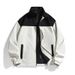 Autumn Men's Trend Contrasting Colors Loose Stand-up Collar Jacket Casual Sports Men's Top_viptrois.com