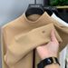 Men's Clothing Half High Collar Double Sided Velvet Bottoming Shirt Thick Warm Inner Wear Sweater Men's Long Sleeved T_viptrois.com