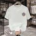 Men's Clothing Cotton Colorful Rubik's Cube Printed Short Sleeved T Shirt Casual Loose Men And Women Couple Trendy Round Neck Versatile Top_viptrois.com