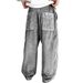 Men's Casual Corduroy Pants With Multiple Pockets - Comfortable Loose Fit Straight Leg Trousers For Everyday Wear_viptrois.com