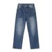 Men's Clothing | Summer New Loose Straight Retro Scratched Washed White Denim Pants_viptrois.com