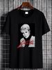 Lolita Ayala T Shirt Medium White Stretched Graphic Fashion Designer Clothes Stylish Unisex Breathable Summer Comfortable Top For Everyday Wear_viptrois.com