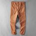 Men's Clothing Tapered Pants Elastic Waist Casual Pants Men's Elastic Slim Fit Skinny Pants Pure Cotton Youth Pants Trendy Simple Long_viptrois.com
