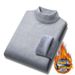 Pure New High Neck Sweater For Men, Loose Fit, Autumn And Winter, Fleece Lined, Thick Knitted Top, Korean Style, Trendy Men's_viptrois.com