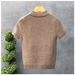 Ice Silk Short Sleeve Polo Shirt for Men Casual Knitted Collar T-Shirt Textured Breathable Top High End Summer 2026_viptrois.com
