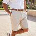 Men's Casual Sports Elastic Shorts Slim Fit Five Point Pants Business Tight Fitting Bottoms_viptrois.com