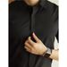 Men's Clothing Light Luxury Dark Placket White Formal Shirt Men's Light Business Dark Button Solid Color Casual Long Sleeve Shirt Drape Inch Shirt_viptrois.com