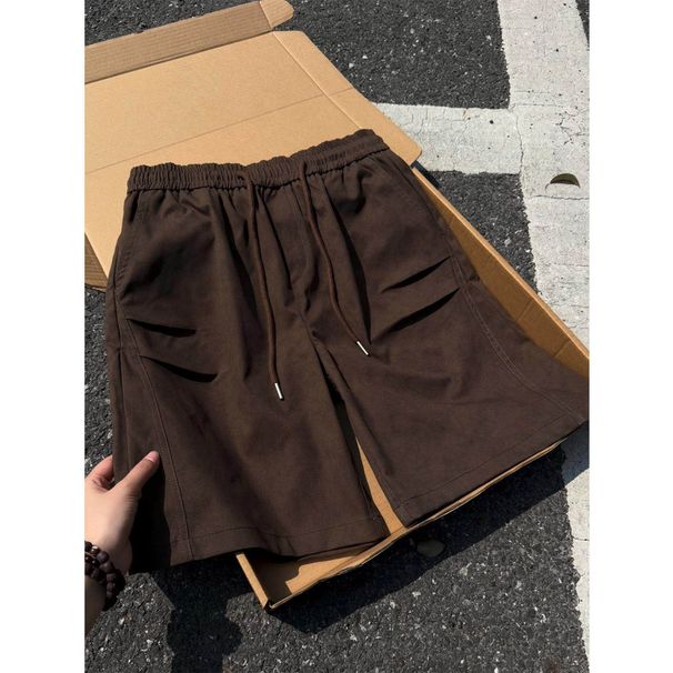Men's Clothing Men's Summer Cargo Shorts Loose Fit Wide Pattern Five Point Mid Length Pants Youth Sports Functional Pocket_viptrois.com