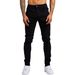 Men's Slim Fit Denim Jeans Stretch Comfort Classic Black Blue Gray Tapered Ankle Versatile Classic Washes_viptrois.com