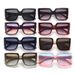New Large-frame Retro And Thin High-end Sunglasses Korean Version Fashion Square Sunscreen Personalized Sunglasses Wholesale_viptrois.com