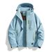 Men's Clothing Graphene Winter Coat With Detachable Hood, Windproof & Thermal Insulated, Thickened Outdoor Sports Jacket For Cold Weather_viptrois.com