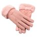 Cotton gloves female warm thickened student cute touch screen mittens with velvet_viptrois.com