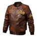 Pulse Cross-Border Foreign Trade Hot-Selling Spring And Autumn New V-Neck Motorcycle Washed PU Trendy Men's Leather Jacket_viptrois.com