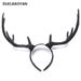 Dark Halloween Headwear Party Devil Horn Cosplay Exaggerated Big Goat Horn Headband_viptrois.com