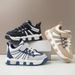 Mother & Kids Shoes Autumn And Winter New Korean Version Children's Running Shoes Fashionable Breathable Elementary School Students Casual Shoes_viptrois.com