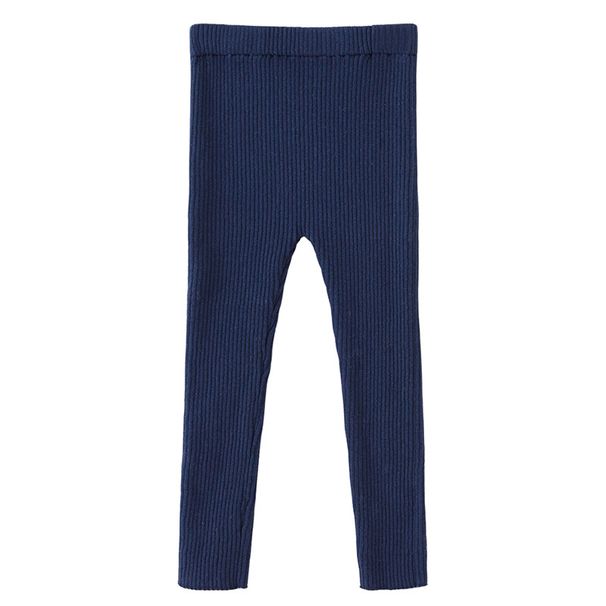 Korean Style Striped Knit Leggings For Girls 8-16 Years - Soft Elastic Waist, Comfortable & Stylish_viptrois.com
