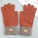Touchscreen For Women, Autumn And Winter, Warm, Non-Slip, Fleece-Lined, Thickened, Korean Style, Unisex, Knitted Gloves_viptrois.com