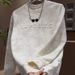 Loom Autumn Winter New Versatile Trendy Pullover Steel Print Letter Gradient Top Men's Fleece Lined Long Sleeve Casual_viptrois.com