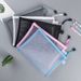 A4 Transparent File Bag Nylon Mesh Zipper Test Paper Information Bag File Storage Bag Office Student Subject Bag_viptrois.com