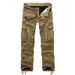 Men's Clothing Winter Foreign Trade Multi Pocket Men's Outdoor Plus Velvet Thickened Loose Large Size Workwear Trousers Outer Men's Trousers_viptrois.com