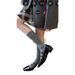 Ankola Red Socks Wine Red Mid Length Socks Women's Korean College Style Solid Color Pile Socks Calf Socks Pure Cotton_viptrois.com