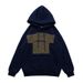 Autumn And Winter New American Style Fun Patchwork Fleece Couple Casual Hooded Sweatshirt_viptrois.com