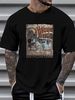 Vintage The Haunted Mansion T Shirt Halloween New Orleans Square Hitchhiking Ghosts Spooky Vibes Unisex Summer Top For Everyday Wear Comfortable_viptrois.com