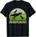 T-shirtt-shirtfunny Grandpa Dinosaur Grandson 2026 Men Gift Tee F_viptrois.com