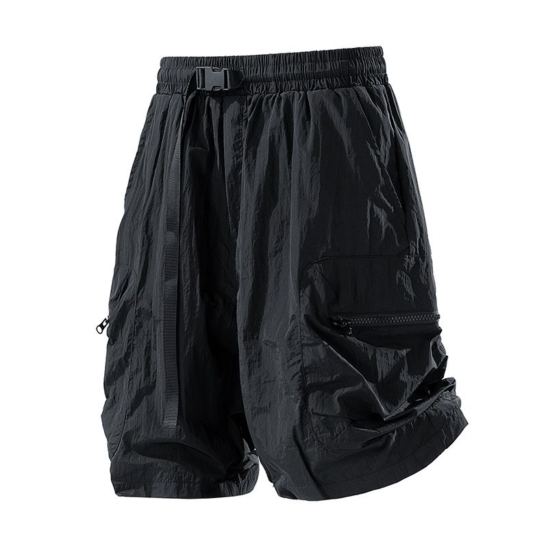 2026Men's New Casual Cargo Pocket Shorts, Summer American Style Thin Loose Fit Plus Size Youth Shorts For Men_viptrois.com