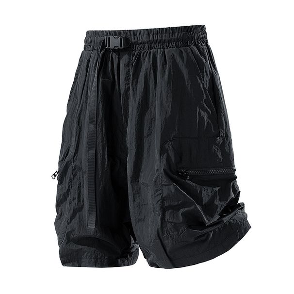2026Men's New Casual Cargo Pocket Shorts, Summer American Style Thin Loose Fit Plus Size Youth Shorts For Men_viptrois.com
