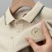 Summer New Lel Ice Silk Thin Polo Shirt Men's Trendy Collar Short-sleeved T-shirt Casual Embroidered Top_viptrois.com