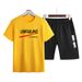 Men's Clothing Short-sleeved Suit Men's Sports Running Fitness Suit Quick-drying Breathable T-shirt Two-piece Suit Foreign Trade Cross-border_viptrois.com