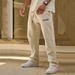Men's Clothing Sports Pants Autumn And Winter New Gym Cotton Printed Flower Feet Casual Versatile Sweatpants Black_viptrois.com