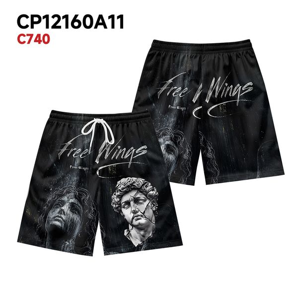 Unbeatable Quality Summer Men's Renaissance Material Printed Trendy Brand Fitness Running Sports Basketball Shorts_viptrois.com