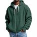 Cross-Border European And American New Heavyweight Long-Sleeve Hooded Jacket Men, Solid Color Loose Trendy Men's_viptrois.com