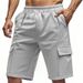 Men's Clothing American Style Sportswear Breathable Loose Fit Shorts Multi-Pocket Straight Leg Casual Jogging Mid Waist Summer Shorts_viptrois.com