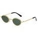 Women's Metal Oval Sunglasses - Small Frame, UV400 Protection, Fashion Glasses Fashion Trends Hot-selling_viptrois.com
